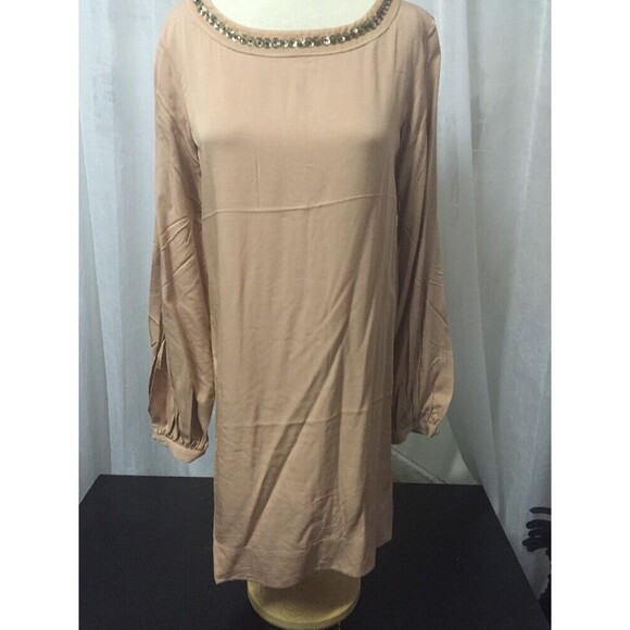 Elizabeth & James Women's Dress Tunic Embellished Beige Size Small NWT $395 - Picture 3 of 8